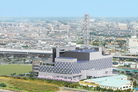 市川市次期クリーンセンター　完成イメージ（昼）